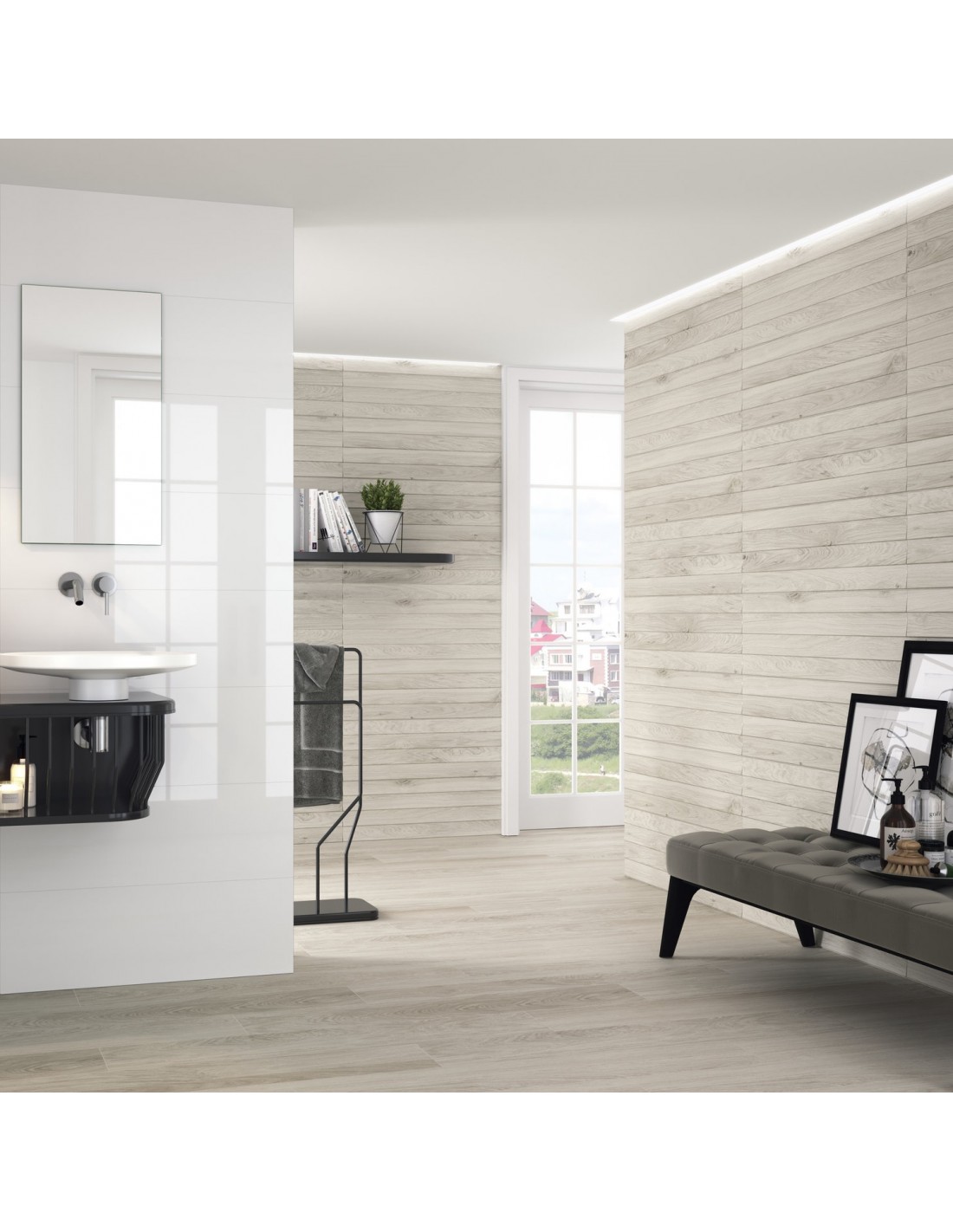 Step Gris Rect | Ceramic Tile | 12 x 36